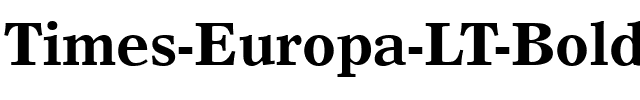 TimesEuropa LT Roman Bold.ttf