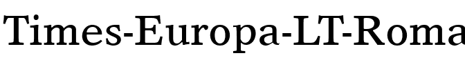 TimesEuropa LT Roman Regular.ttf