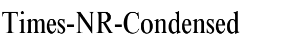 Times NR Condensed Regular.ttf