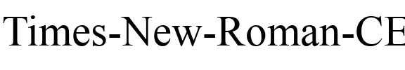 Times New Roman CE Обычный.ttf