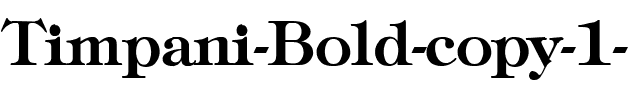 Timpani-Bold Regular.ttf