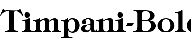 Timpani-Bold Regular.ttf