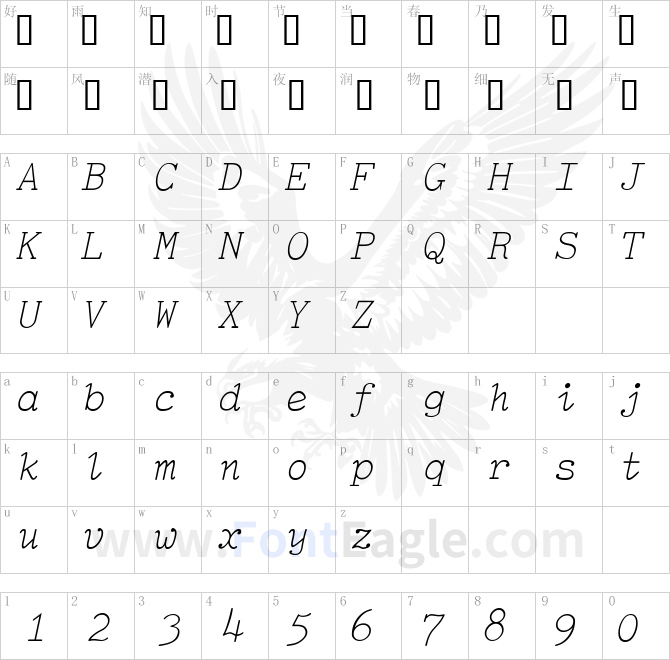 TiredOfCourierThin-Italic