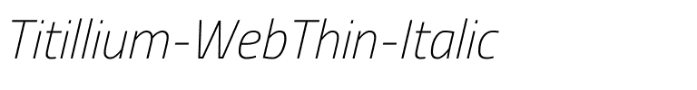 Titillium Web Thin Italic.ttf