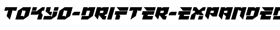 Tokyo Drifter Expanded Italic Expanded Italic.ttf