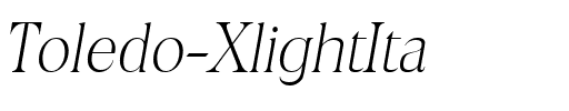 Toledo-XlightIta Regular.ttf