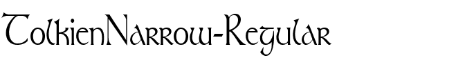 TolkienNarrow Regular.ttf