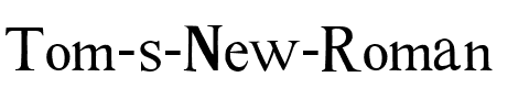 Tom’s New Roman Tom.ttf