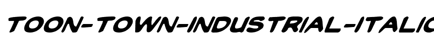 Toon Town Industrial Italic Italic.ttf