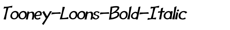 Tooney Loons Bold Italic.otf