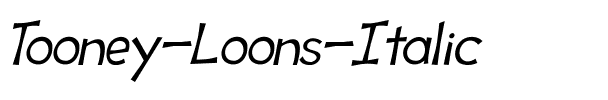 Tooney Loons Italic.ttf