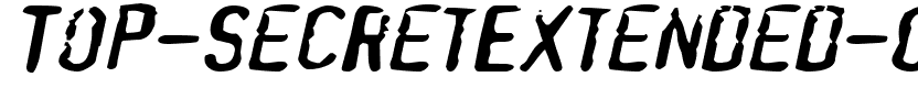 Top SecretExtended Oblique.ttf