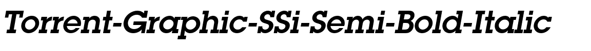 Torrent Graphic SSi Semi Bold Italic.ttf