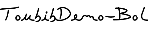 ToubibDemo Bold.ttf