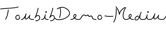 ToubibDemo Medium.ttf