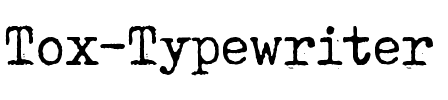 Tox Typewriter Regular.ttf