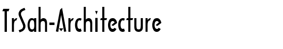 TrSah Architecture Regular.ttf