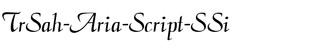 TrSah Aria Script SSi Normal.ttf