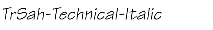TrSah Technical Italic.ttf