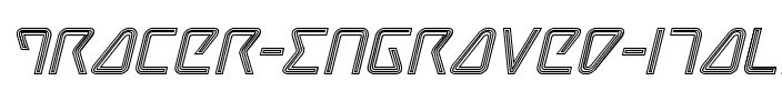 Tracer Engraved Italic Italic.ttf