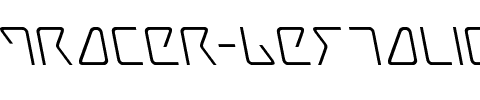 Tracer Leftalic Italic.ttf