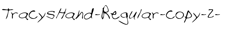 TracysHand Regular.ttf