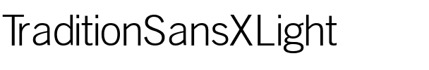 TraditionSansXLight Regular.ttf