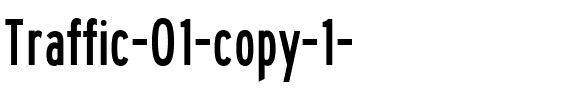 Traffic 01 Regular.ttf