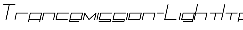 Trancemission LightItalic.ttf