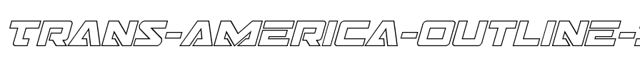 Trans-America Outline Italic Italic.ttf