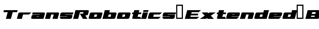 TransRobotics Extended Bold Italic.ttf
