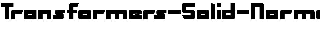 Transformers Solid  Normal.ttf