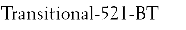 Transit521 BT Roman.ttf
