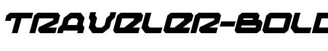 Traveler Bold Italic Bold Italic.ttf