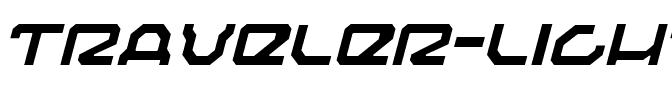 Traveler Light Italic Light Italic.ttf
