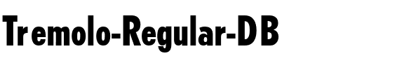 Tremolo DB Regular.ttf