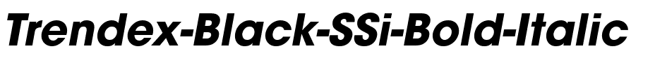 Trendex Black SSi Bold Italic.ttf