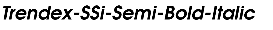 Trendex SSi Semi Bold Italic.ttf