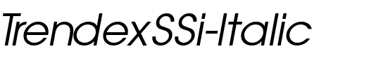 TrendexSSi Italic.ttf