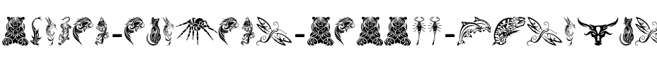 Tribal Animals Tattoo Designs Normal.ttf