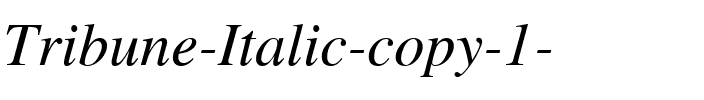Tribune Italic.ttf