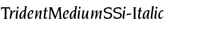 TridentMediumSSi Italic.ttf