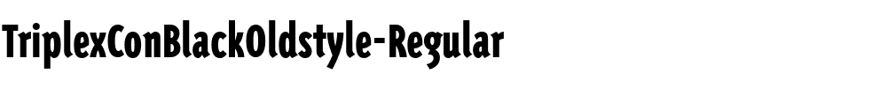 TriplexConBlackOldstyle Regular.ttf