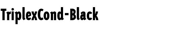 TriplexCond-Black Black.ttf