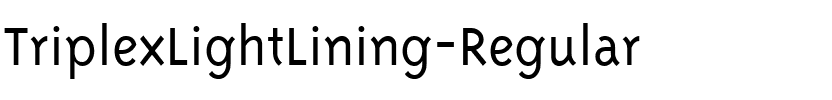 TriplexLightLining Regular.ttf