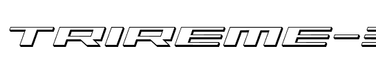Trireme 3D Italic Italic.ttf