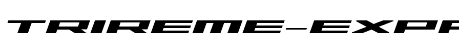 Trireme Expanded Bold Italic Expanded Bold Italic.ttf