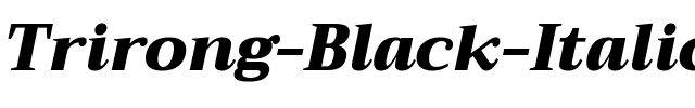 Trirong Black Italic.ttf
