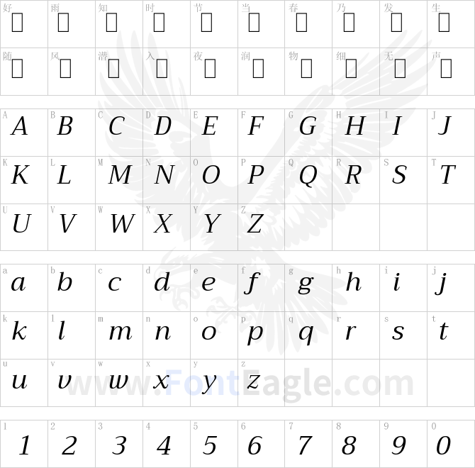 Trirong-Italic