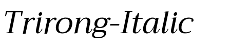 Trirong Italic.ttf